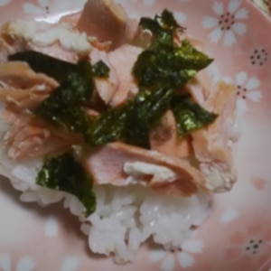 鮭海苔丼